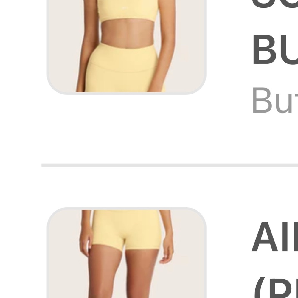 Set Active Airluxe breath set in butter limited edition